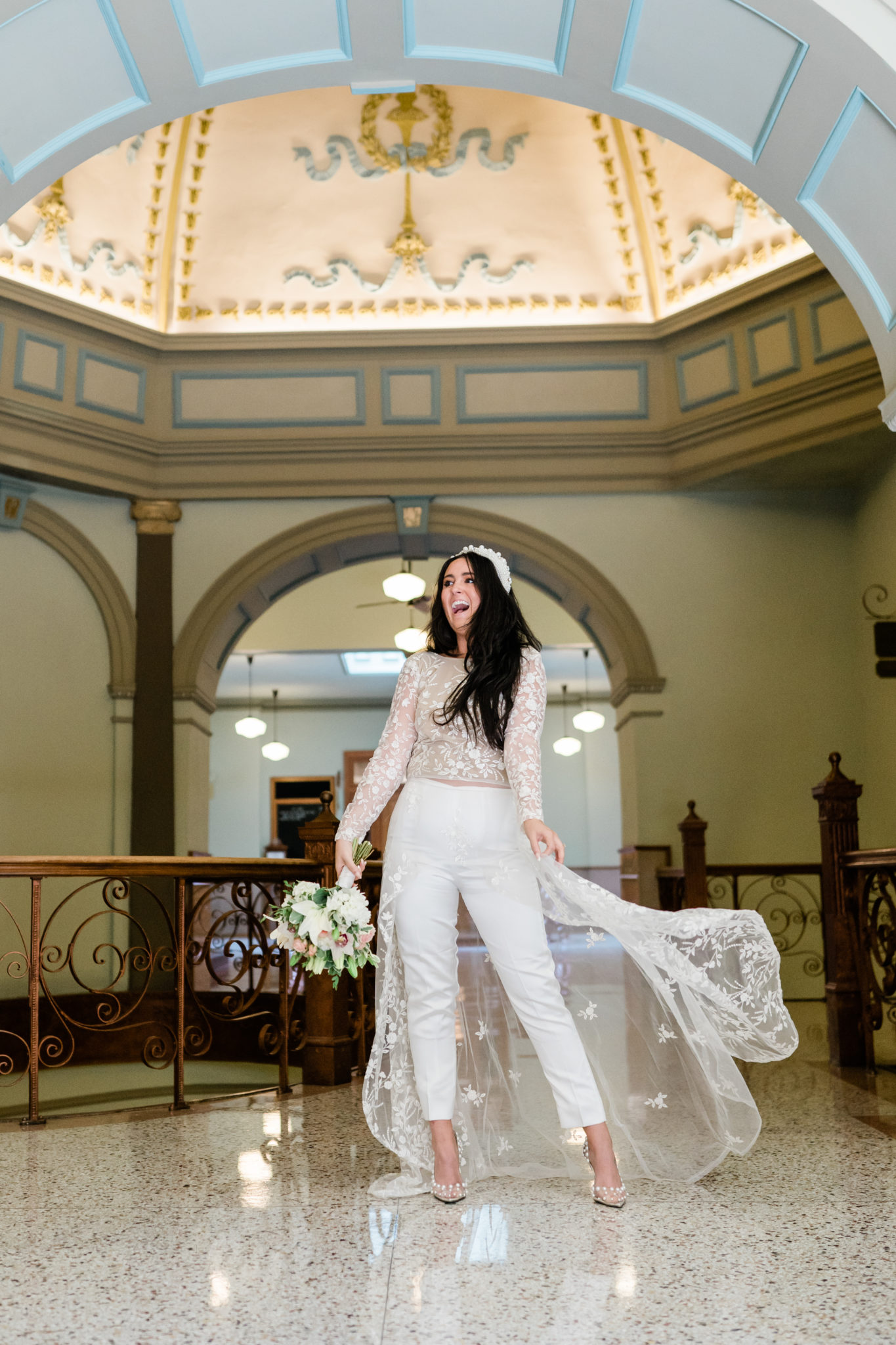 Retro Style Courthouse Elopement Style Wedding at the Tarrant County Retro Style Courthouse Elopement Style Wedding at the Tarrant County