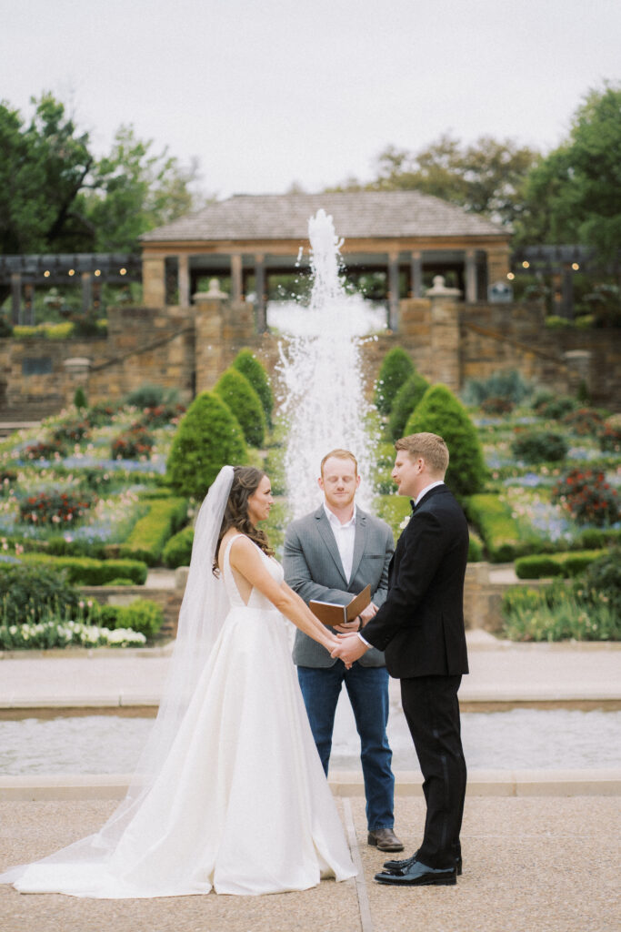 Fort Worth Botanic Garden wedding