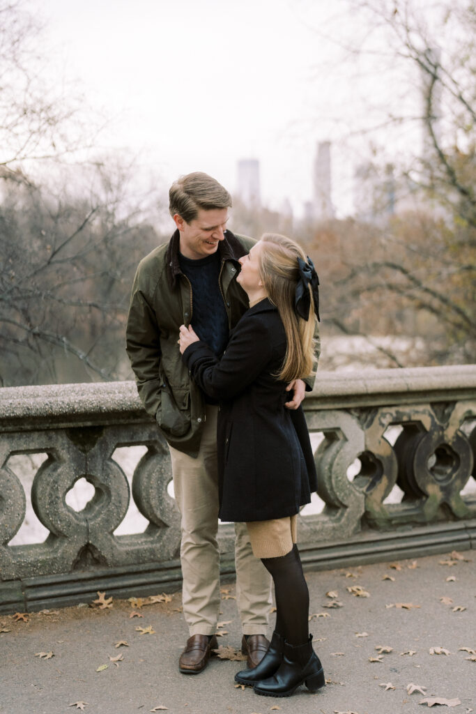 NYC Engagement Photos in Winter