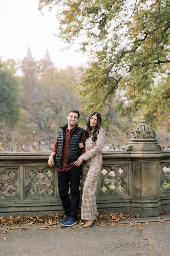 Central Park Engagement Photos in the Fall